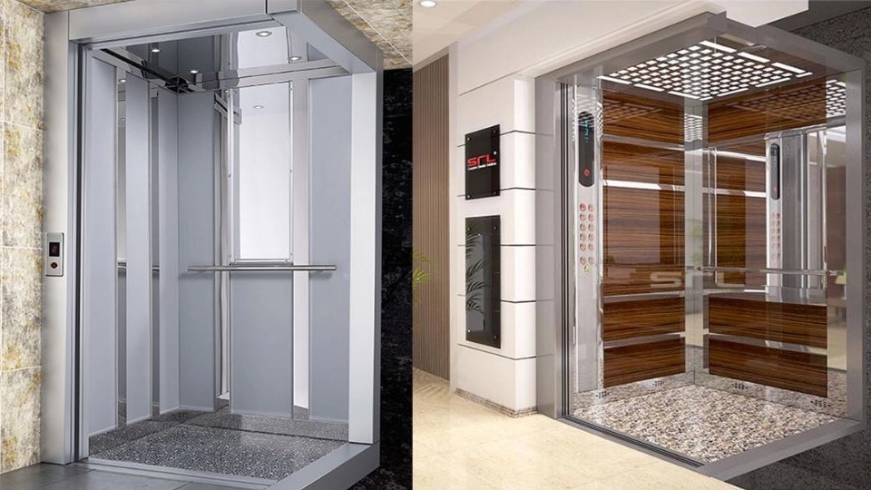 انواع کابین آسانسور بر اساس جنس بدنه