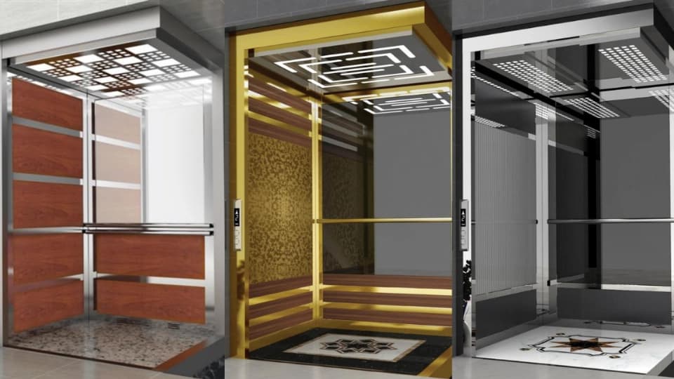 انواع کابین آسانسور بر اساس جنس بدنه